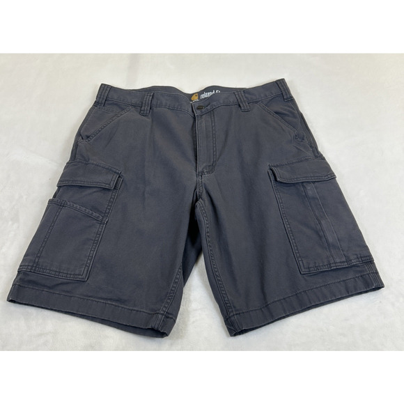 Carhartt Cargo Shorts Mens 36 Relaxed Fit Gray/Grey Workwear Benefits Charity - Picture 1 of 12